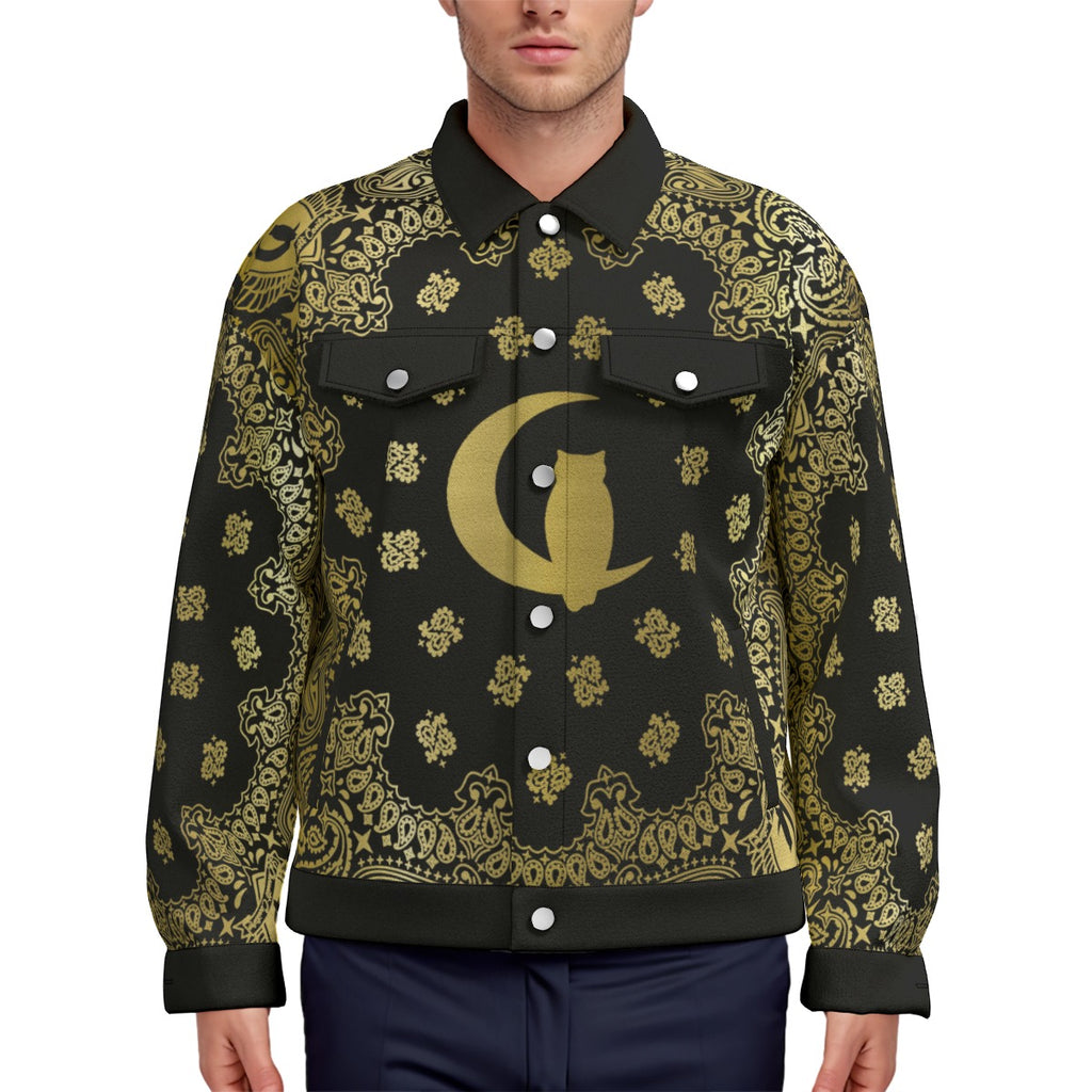 BANDANA GOLD Unisex Lapel Jacket