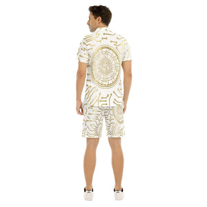 CRYPTO KMT WHT Men's Short Sleeve Shirt Sets