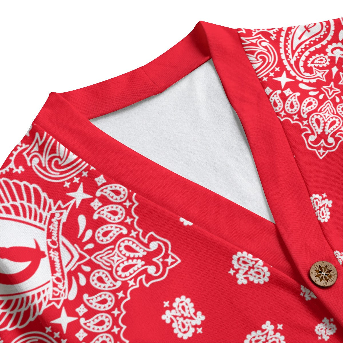 BANDANA Bs'UP Unisex V-neck Cardigan With Button Closure