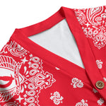 BANDANA Bs'UP Unisex V-neck Cardigan With Button Closure