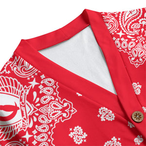 BANDANA Bs'UP Unisex V-neck Cardigan With Button Closure