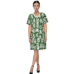 ADINKRA MXGRN Women's Round Neck Dress
