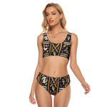 BOGOLAN KMT Women's Crop Top One-piece Swimsuit