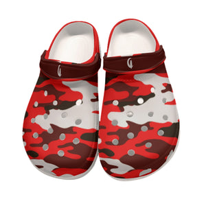 CAMOUFLAGE RED Women's Clogs