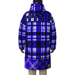 FLEXIN PLAIN BLUE Unisex Long Down Jacket