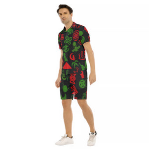 KMT WOLD FULL Men's Short Sleeve Shirt Sets