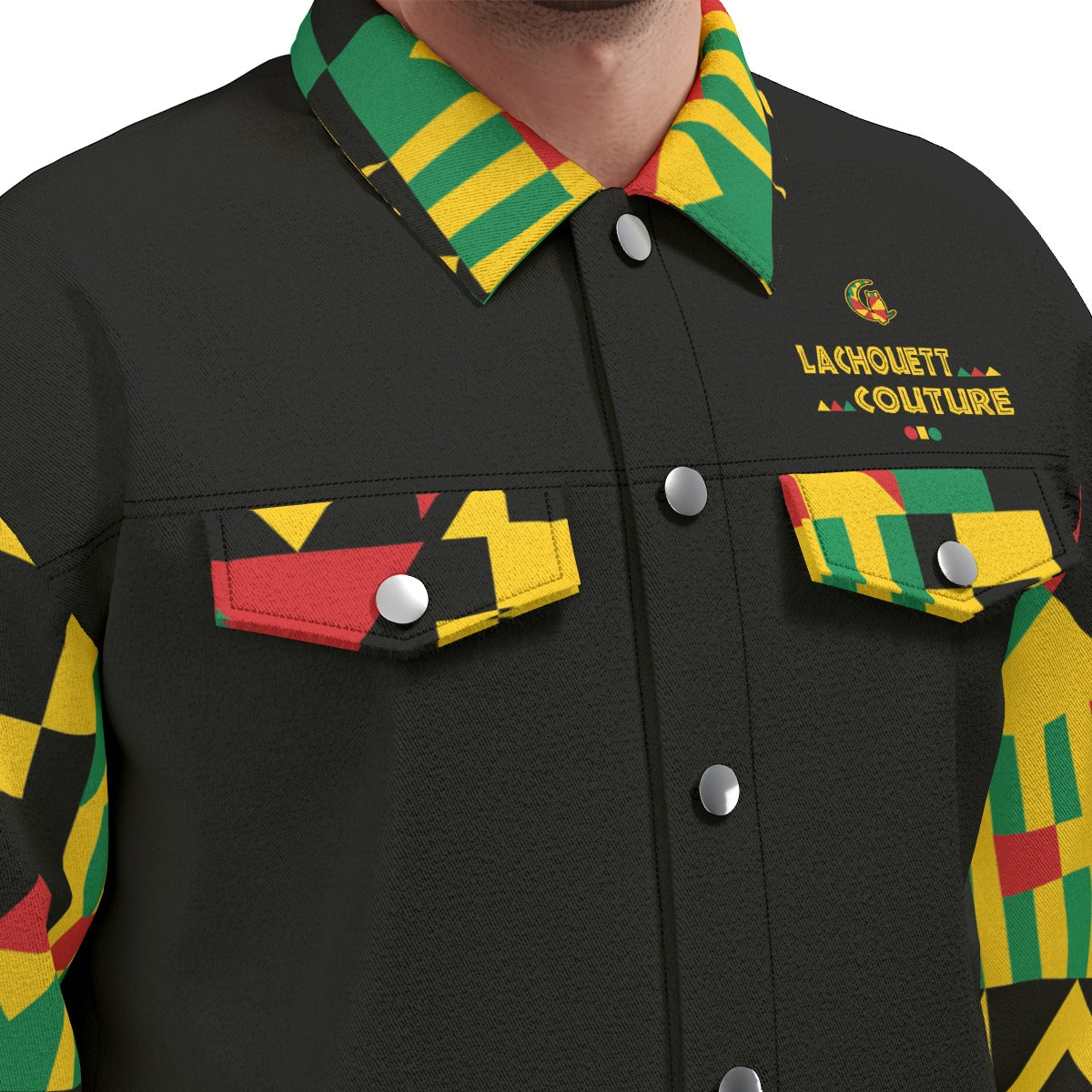 KENTE BUTAN Unisex Lapel Jacket