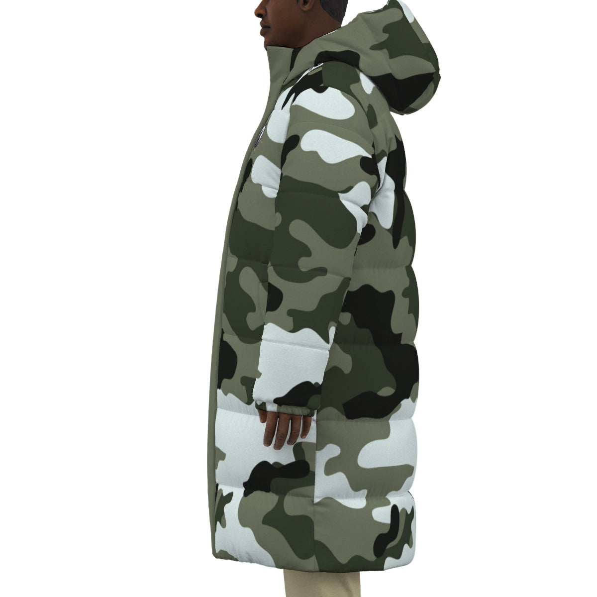 CAMOUFLAGE BLC Unisex Long Down Jacket