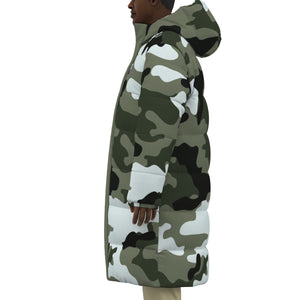 CAMOUFLAGE BLC Unisex Long Down Jacket