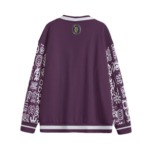 ADINKRA MXGRPS Unisex Knitted Fleece Cardigan