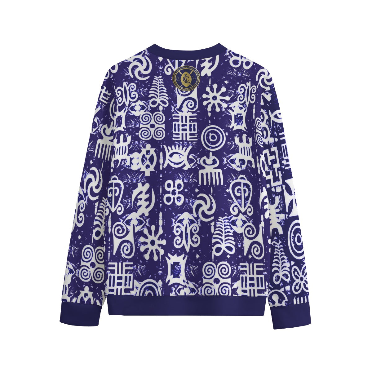 ADINKRA MXBLUE Unisex O-neck Sweatshirt Cotton