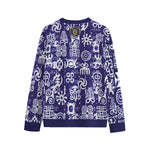 ADINKRA MXBLUE Unisex O-neck Sweatshirt Cotton