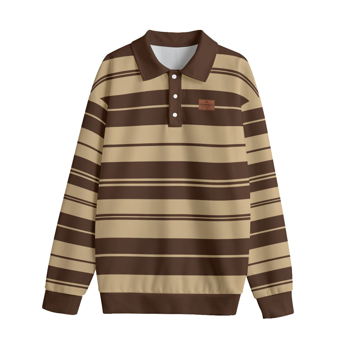 STRIPE UP LOCO Unisex Lapel Collar Sweater