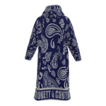 BANDANA PAISLEY NAVY Unisex Fleece Zip Up Windbreaker