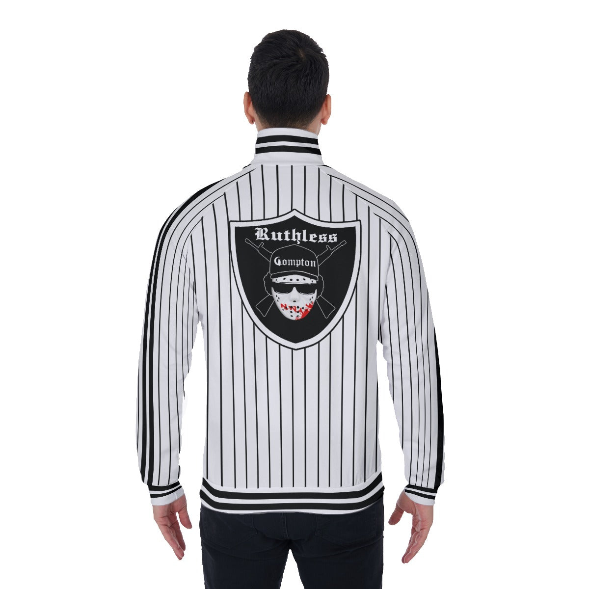 EAZY-E RUTHLESS WHT Men's Stand Collar Jacket