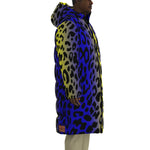 JAGUAR BLUE Unisex Long Down Jacket
