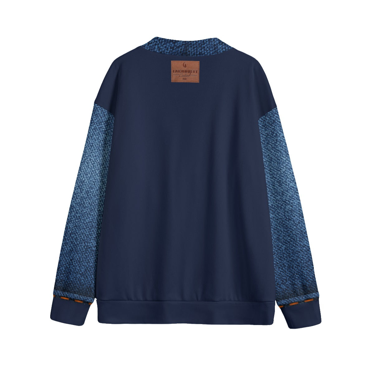 LCC DENIM BLEU NAVY Unisex V-neck Cardigan With Button Closure