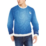 LUXURY GANG Cs' UP Men's Rib Cuff Crew Neck Sweatshirt