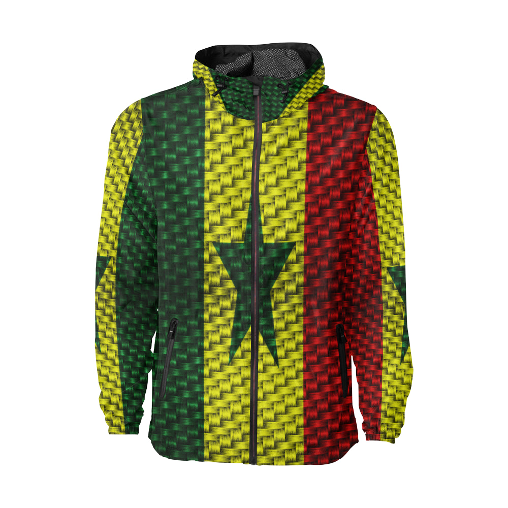 SENEGAL FLAG Unisex All Over Print Windbreaker