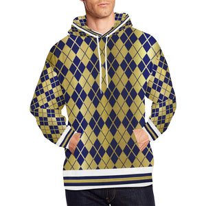 ARLEQUIN BLUE All Over Print Hoodie for Men