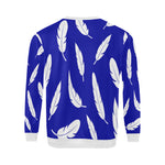 FEATHER BLUE All Over Print Crewneck Sweatshirt for Men