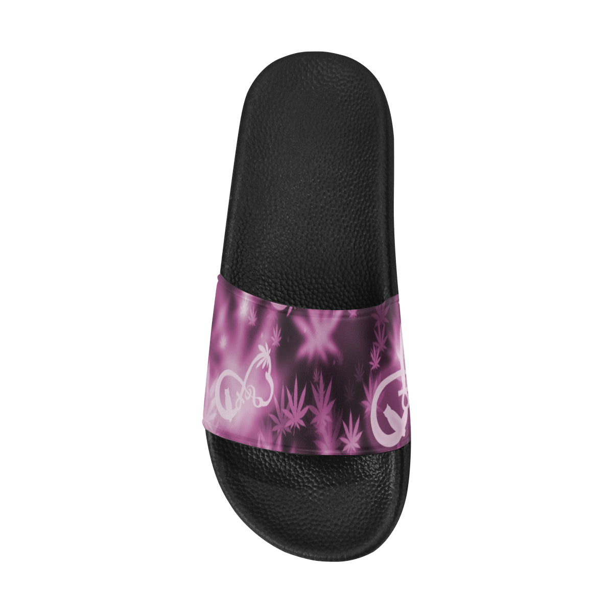 INFINITY PURPLE COSMOS Men's Slide Sandals (Model 057)