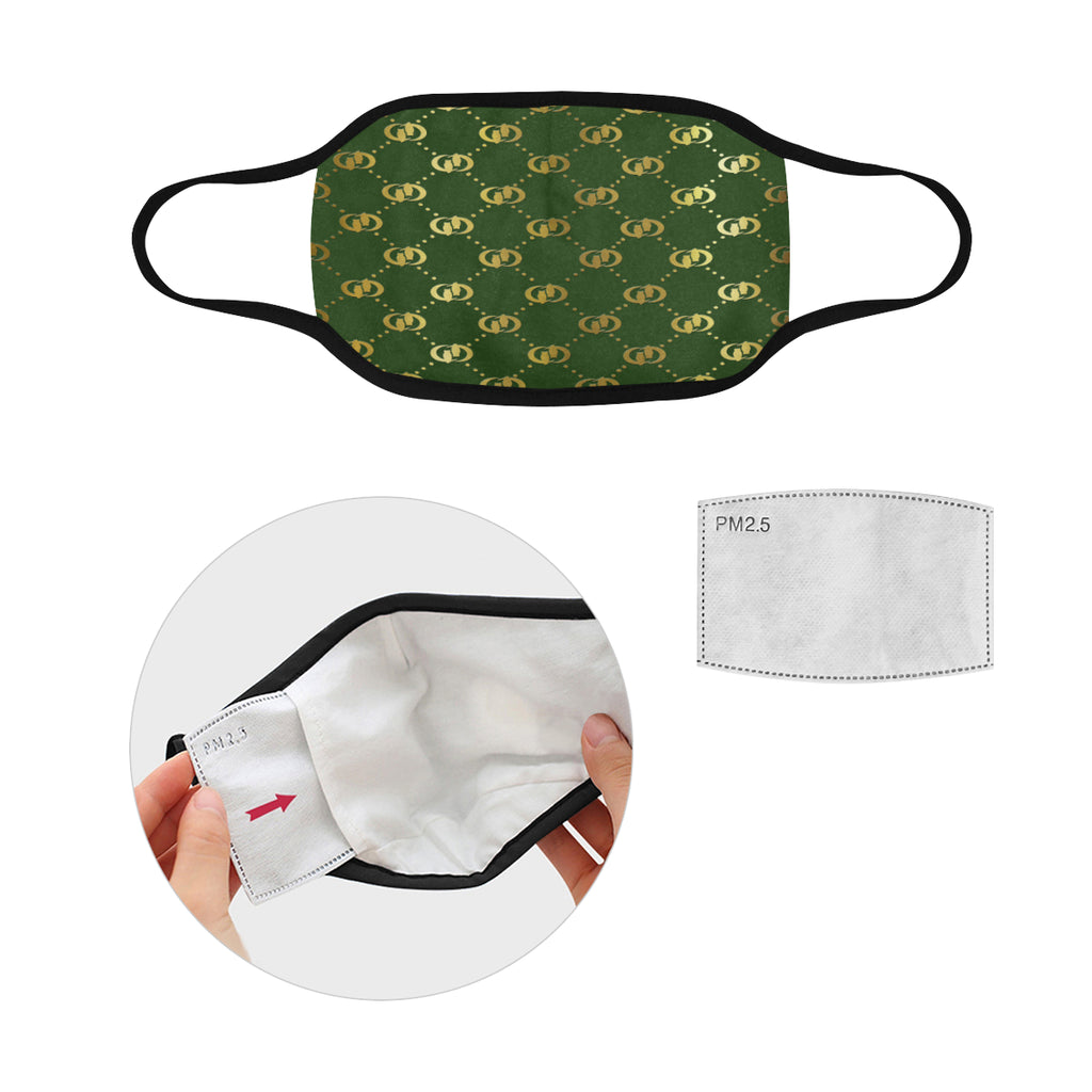 EXCELLENCE KAKIGLD Mouth Mask in One Piece (2 Filters Included)