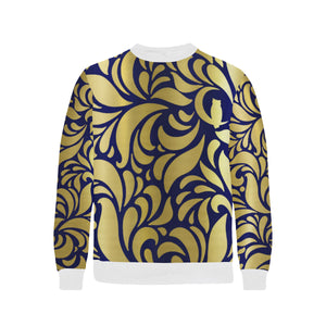 GORGIOUS ROYAL LEAF Men's Rib Cuff Crew Neck Sweatshirt