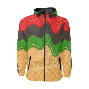 RVLTN ICE CREAM All Over Print Windbreaker for Unisex