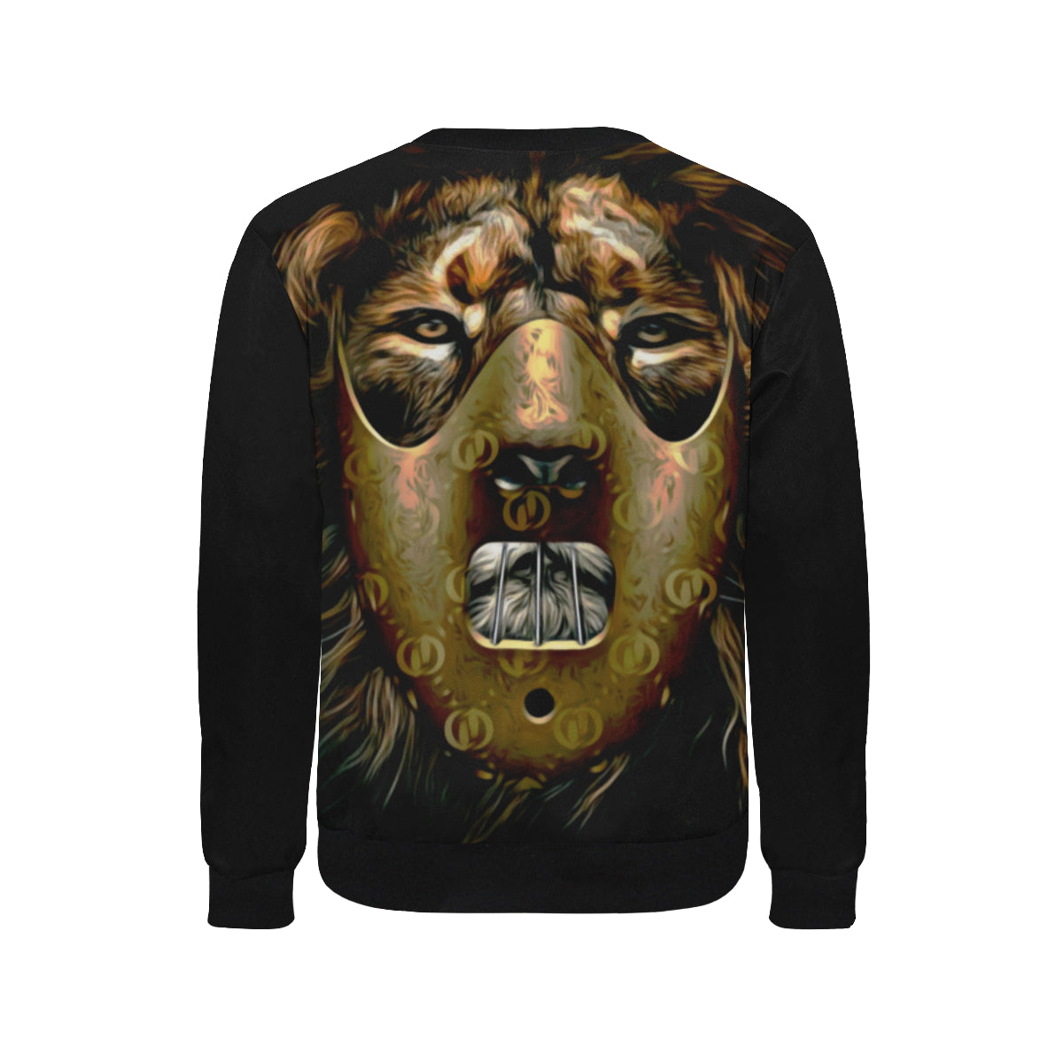 LION GANG Men's Rib Cuff Crew Neck Sweatshirt