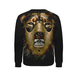 LION GANG Men's Rib Cuff Crew Neck Sweatshirt