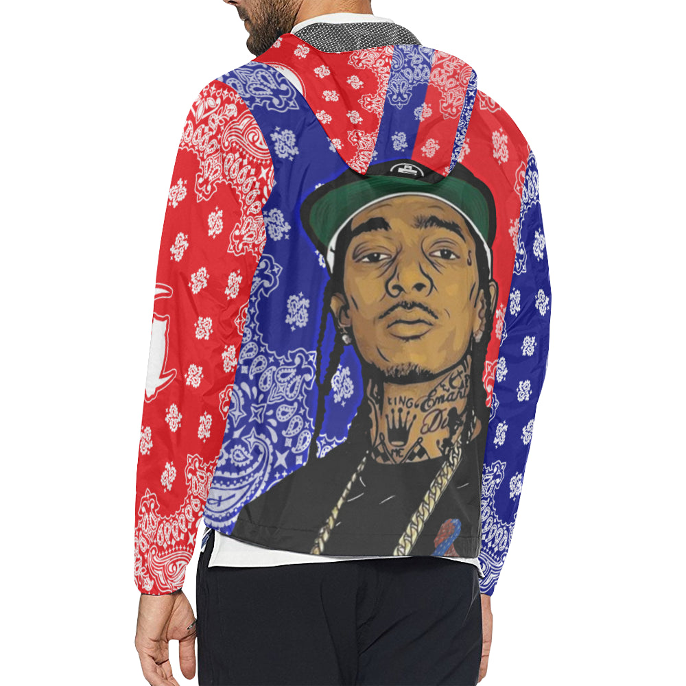 NIPSEY MAKING PEACE All Over Print Windbreaker for Unisex