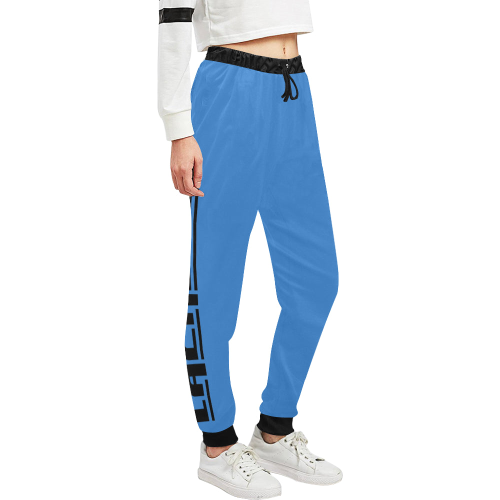 BLACC BORDER BLUESKY Women's All Over Print Sweatpants
