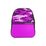 CAMOUFLAGE PURPLE School Backpack (Medium)