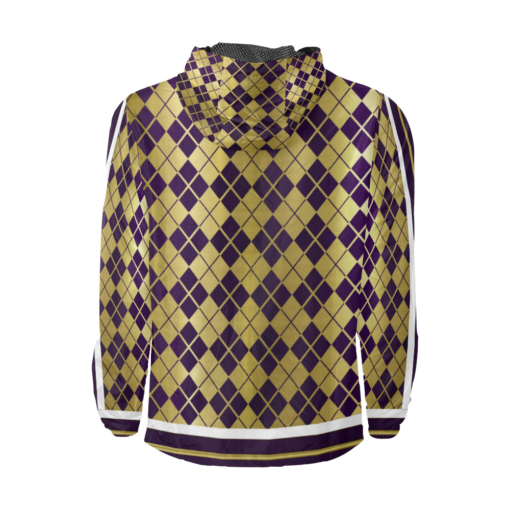 CROSSED GRAPE VECTOR Unisex All Over Print Windbreaker