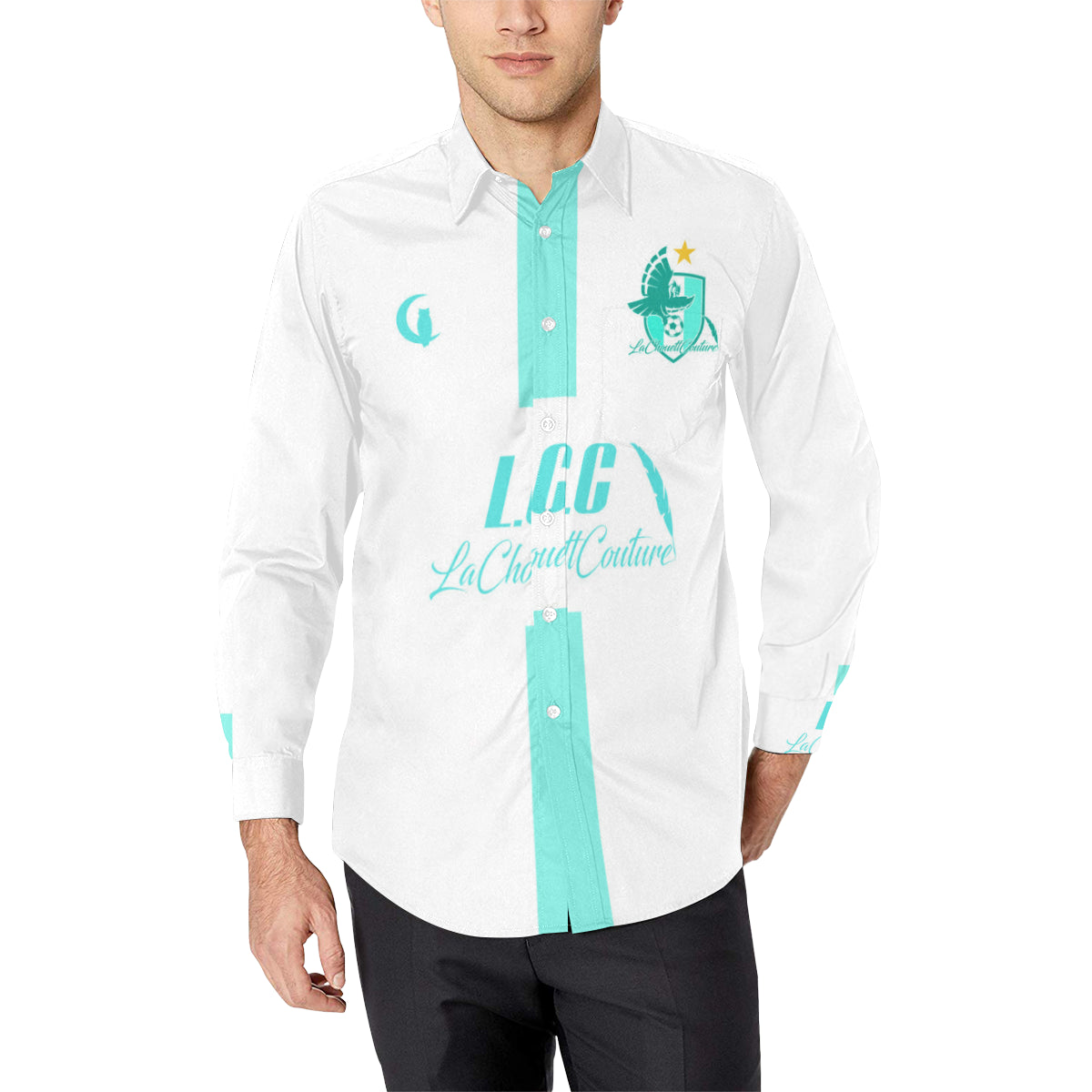 FC SAL SUD Men's All Over Print Casual Dress Shirt (Model T61)