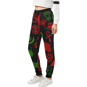 KMT WORLD Women's All Over Print Sweatpants