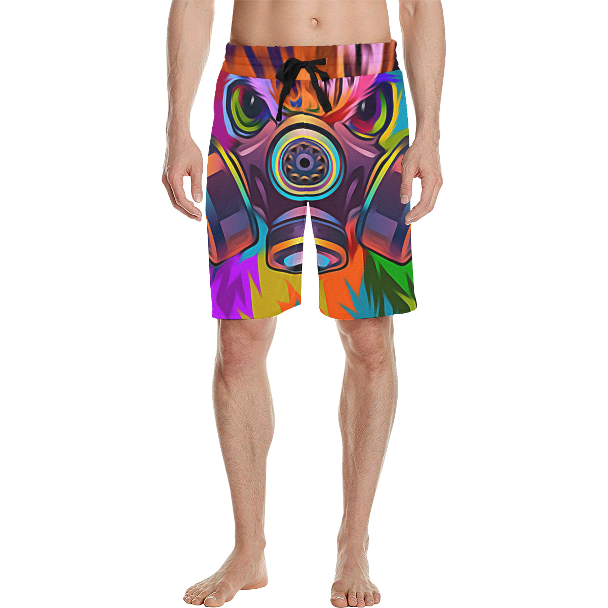 COLORING OWL Men's All Over Print Casual Shorts