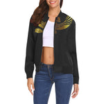 ATEF SNAKE All Over Print Bomber Jacket for Women