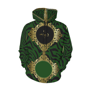 PRIVILEGE GREEN All Over Print Hoodie for Men