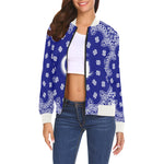 BANDANA All Over Print Bomber Jacket for Women