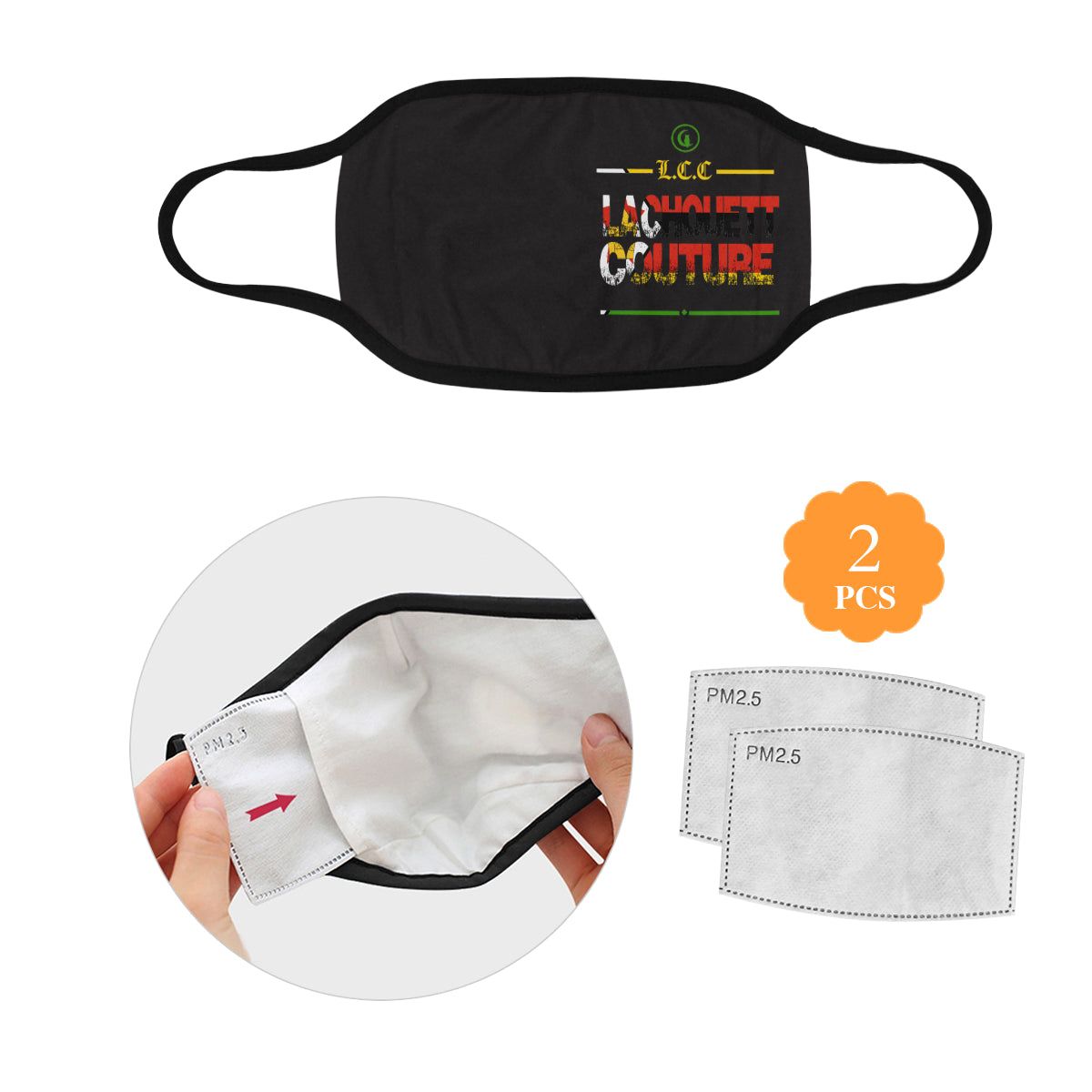 LCC ZIMBABWE GRUNDGE Mouth Mask (2 Filters Included) (Non-medical Products)