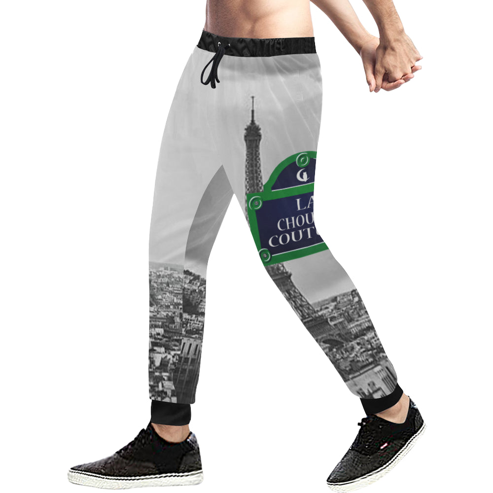 RUE DE PARIS Men's All Over Print Sweatpants (Model L11)