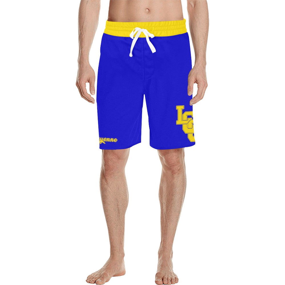 CAYENNE BLUE Men's All Over Print Casual Shorts