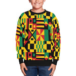 KENTE BUTAN Kids' All Over Print Sweatshirt