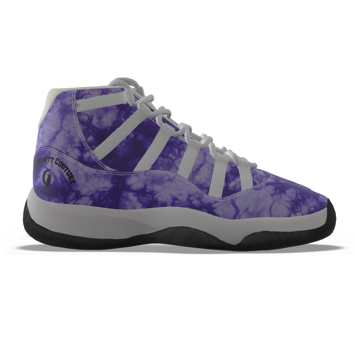 TIE DYE GRAPES Men's High Top Basketball Shoes