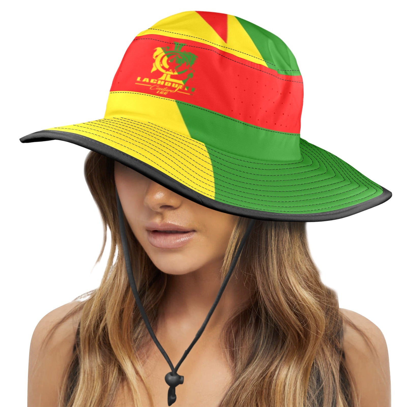 DIASPORA FR Wide Brim Bucket Hat