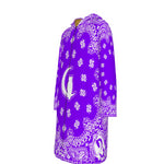 BANDANA GRAPE Long Fleece Windbreaker