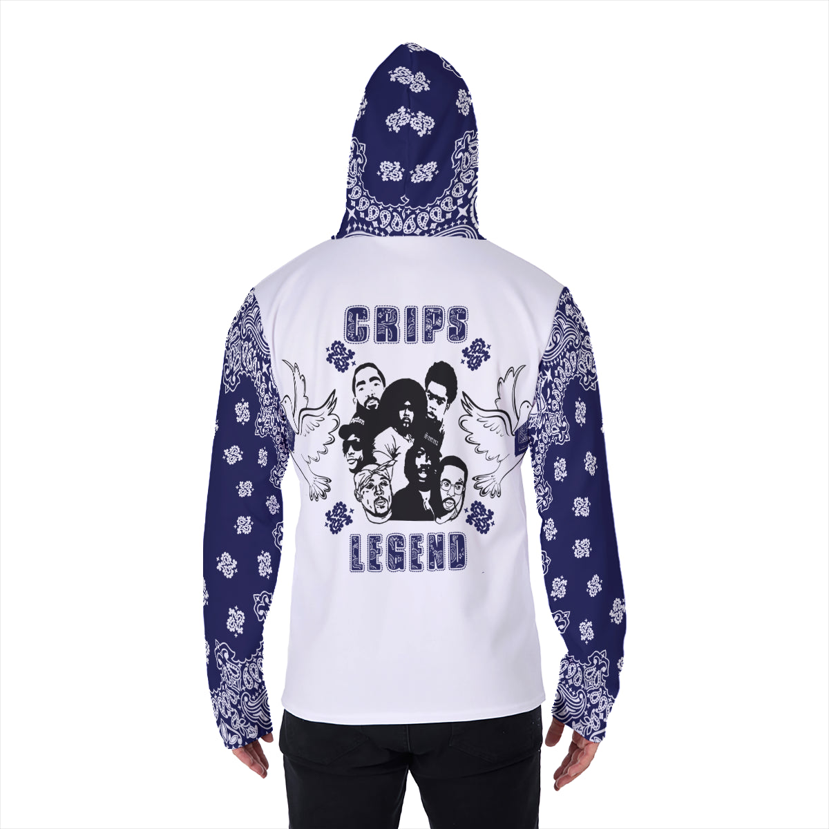 CRIPS LEGEND Heavy Fleece Pullover Hoodie With Mask