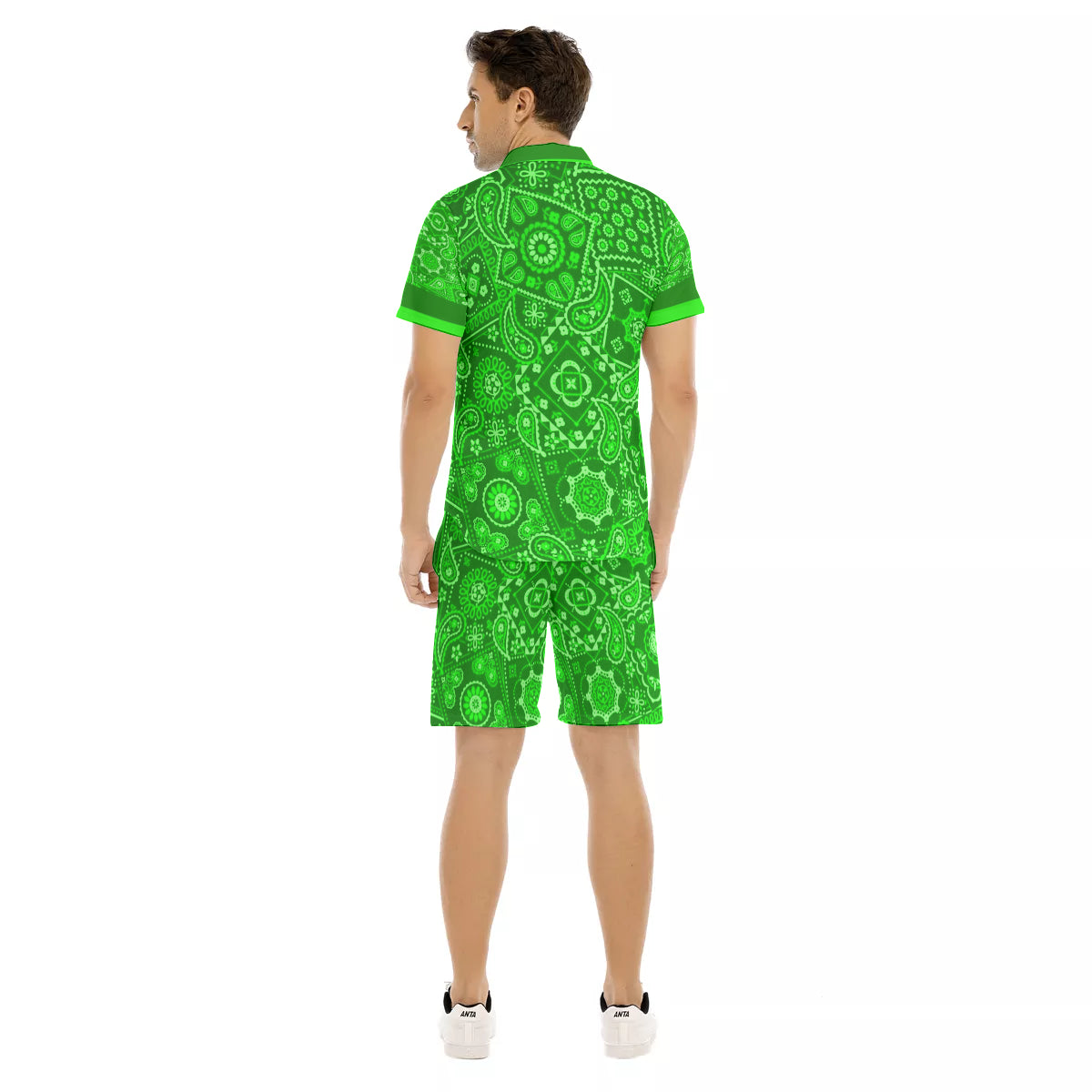 BANDANA VIRAL GREEN Men's Short Sleeve Shirt Sets